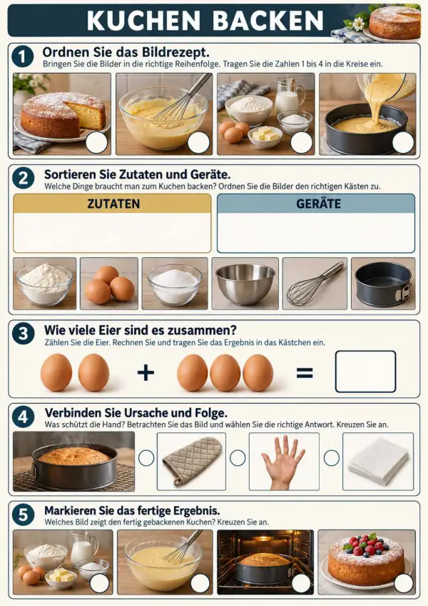 Thema Kuchen backen